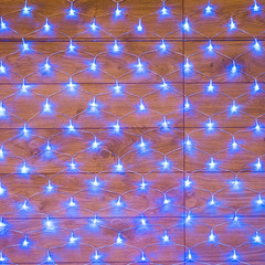 Гирлянда светодиодная Neon-Night Сеть 180 LED свечение синее 1,8х1,5 м (215-133)