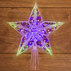 Украшение светодиодное фигура Neon-Night Звезда 10 LED свечение RGB 17 см на елку (501-002)
