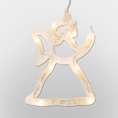 Новогоднее украшение фигура светодиодная Neon-Night (501-015) Ангелок 19,5 см свечение теплое белое