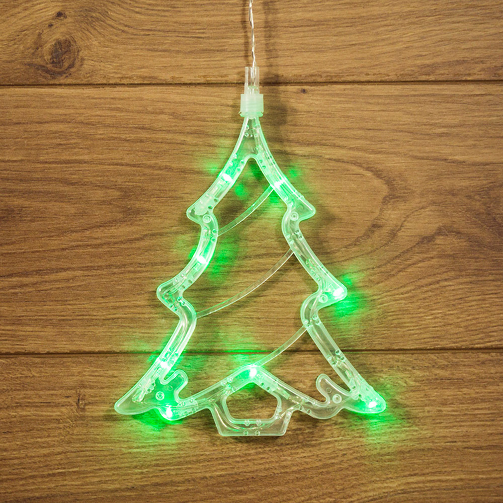 фото Новогоднее украшение фигура светодиодная neon-night (501-017) елочка 19 см свечение зеленое