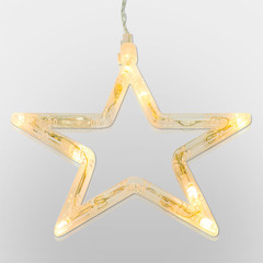 Новогоднее украшение фигура светодиодная Neon-Night (501-011) Звездочка 18,5 см свечение теплое белое