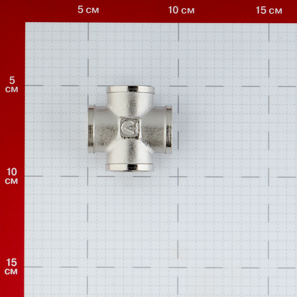 фото Крестовина valtec (vtr.760.n.0004) 1/2 вр(г) х 1/2 вр(г) х 1/2 вр(г) х 1/2 вр(г) латунная