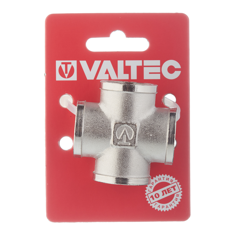 фото Крестовина valtec (vtr.760.n.0004) 1/2 вр(г) х 1/2 вр(г) х 1/2 вр(г) х 1/2 вр(г) латунная