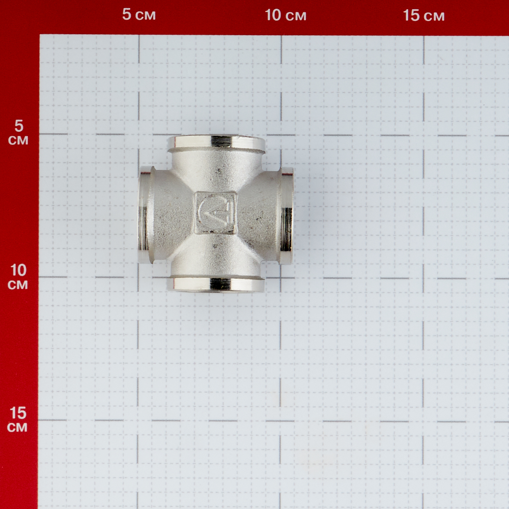 фото Крестовина valtec (vtr.760.n.0005) 3/4 вр(г) х 3/4 вр(г) х 3/4 вр(г) х 3/4 вр(г) латунная