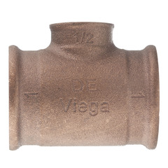 Тройник Viega (362515) 1 ВР(г) х 1/2 ВР(г) х 1 ВР(г) бронзовый