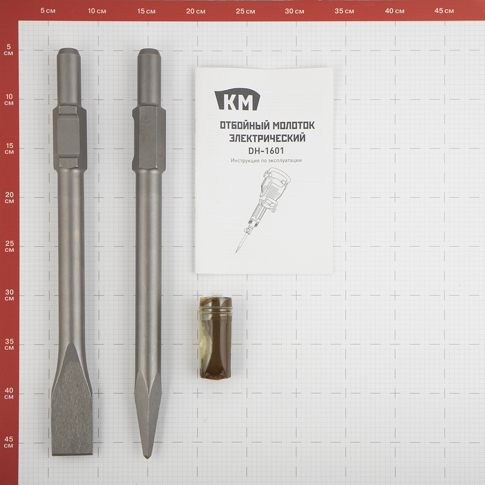 фото Отбойный молоток электрический км (dh-1601) 1600 вт 41 дж hex 30