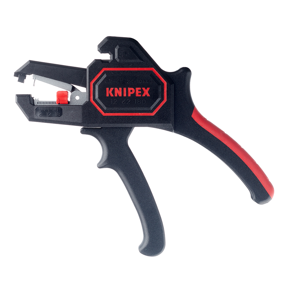 Стриппер сечение 0,2-6 кв.мм Knipex для удаления изоляции (KN-1262180SB) стриппер 135 мм knipex для удаления изоляции kn 1630135sb