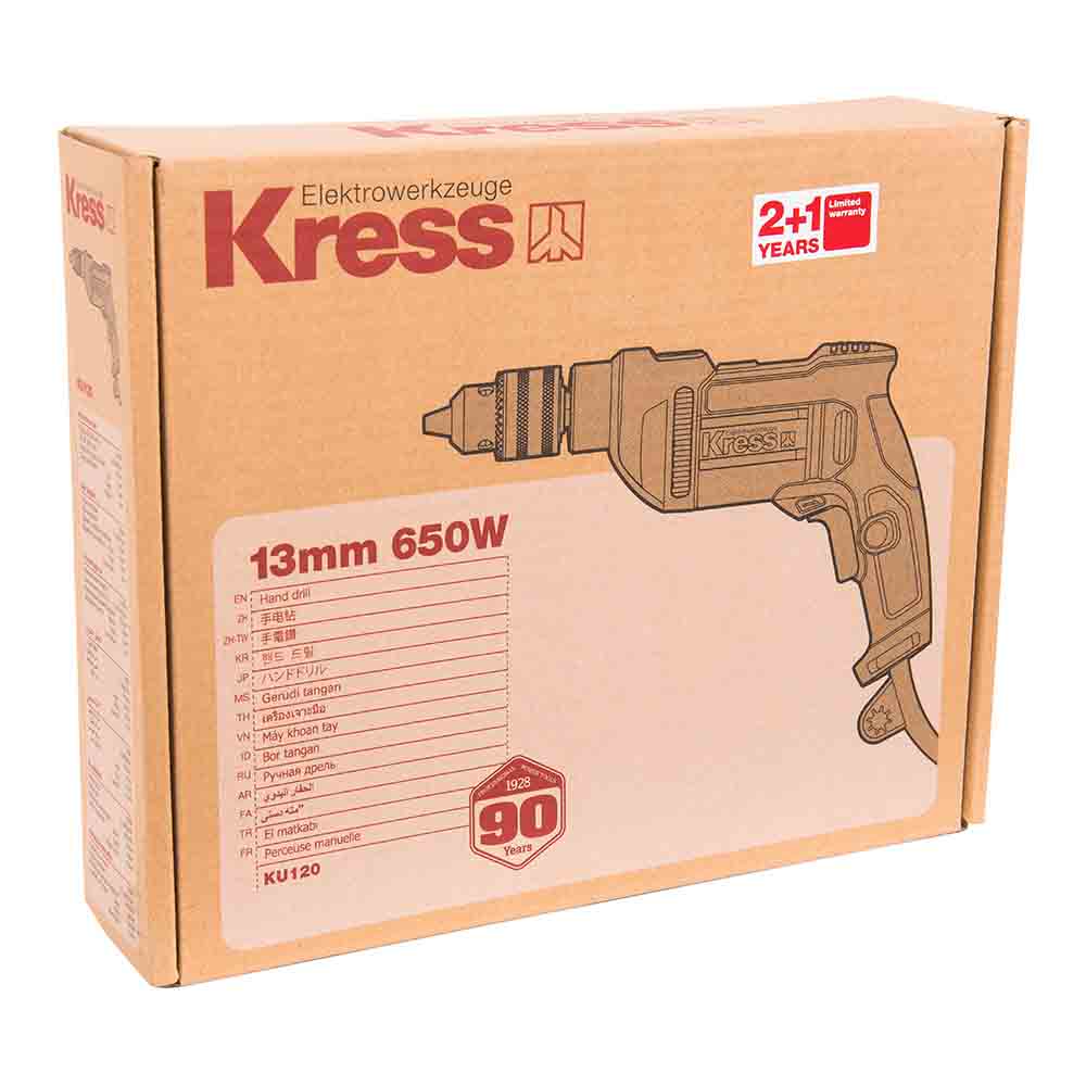 Дрель безударная Kress KU120 (KU120) 650 Вт ключевой патрон