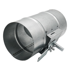 Дроссель-клапан для круглых воздуховодов d125 мм оцинкованный