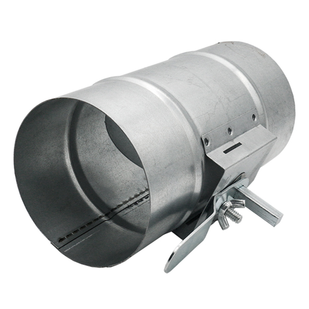 Дроссель-клапан для круглых воздуховодов d250 мм оцинкованный