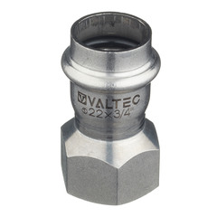 Соединитель VALTEC (VTi.902.I.002205) 22 мм х 3/4 ВР(г) нержавеющая сталь