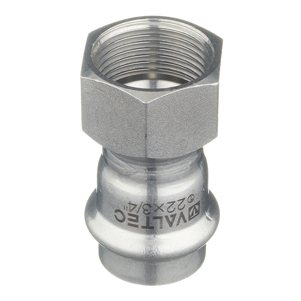 

Соединитель VALTEC (VTi.902.I.002205) 22 мм х 3/4 ВР(г) нержавеющая сталь