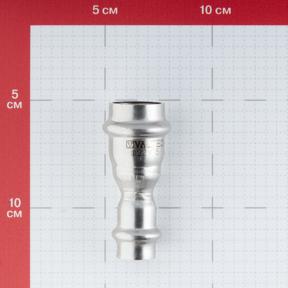 фото Муфта valtec (vti.903.i.002215) 22 х 15 мм нержавеющая сталь