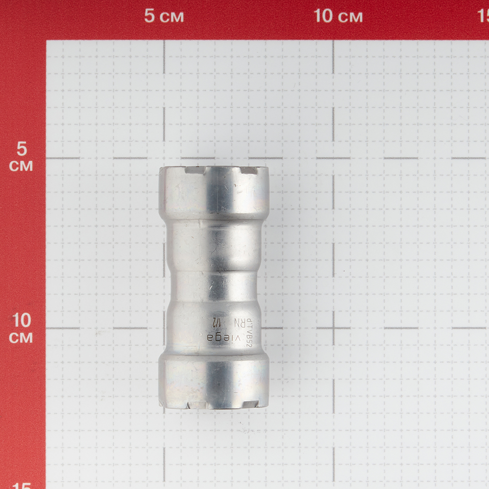 фото Муфта viega megapress sc-contur (694753) 1/2" dn15 пресс нелегированная оцинкованная сталь
