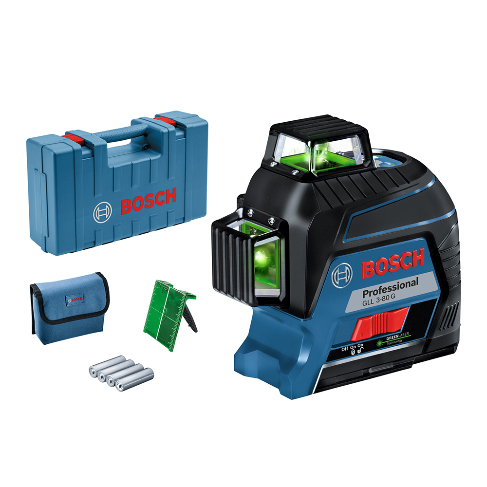 фото Нивелир лазерный bosch gll 3-80 g (0601063y00) с отражателем