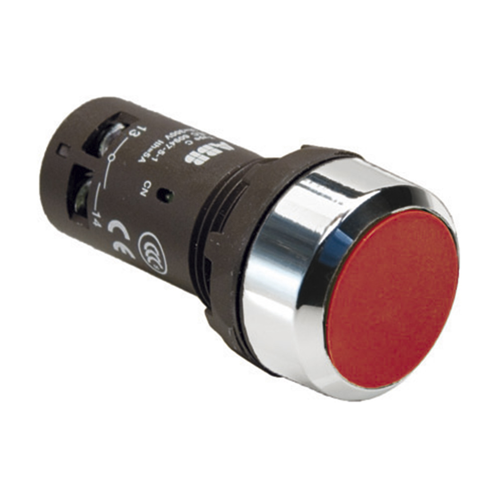 Кнопка ABB CP1-30R-10 (1SFA619100R3011) 300 В 1НО красная без фиксации