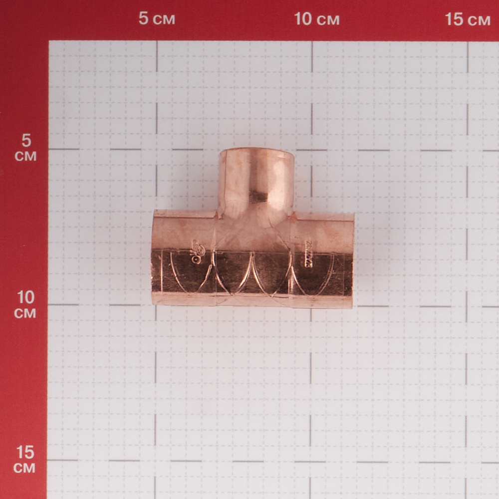 фото Тройник viega под пайку 28 х 22 х 28 мм медный