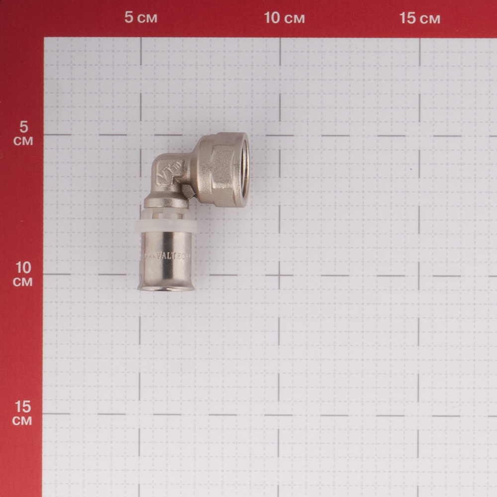 фото Угол valtec (vtm.252.n.001604) 16(пресс) х 1/2 вр(г)