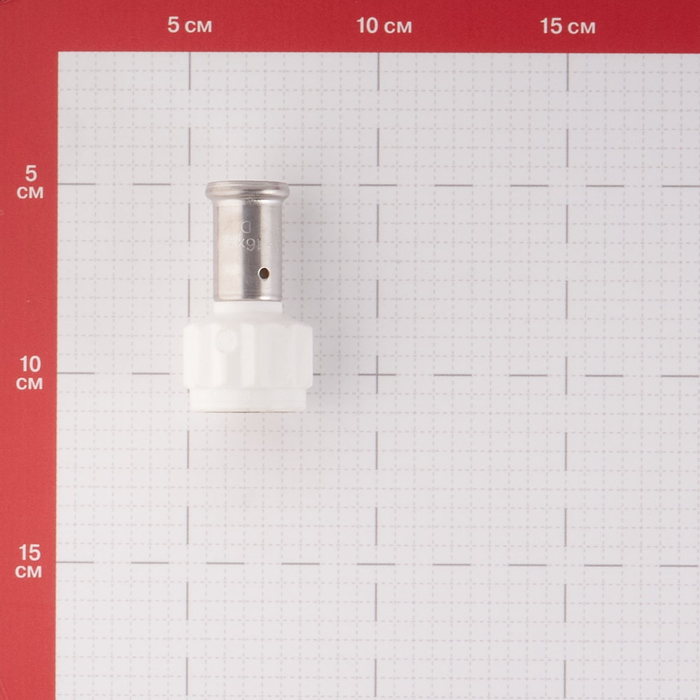 фото Муфта henco (18pkw-1604) 16(пресс) х 1/2 вр(г) pvdf белая
