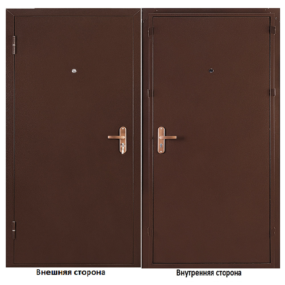 фото Дверь входная промет профи про левая медный антик - медный антик 960х2060 мм