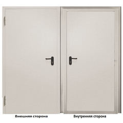 Дверь противопожарная Промет ДП-EIS-60 серый (7035) глухая левая 950х2050 мм