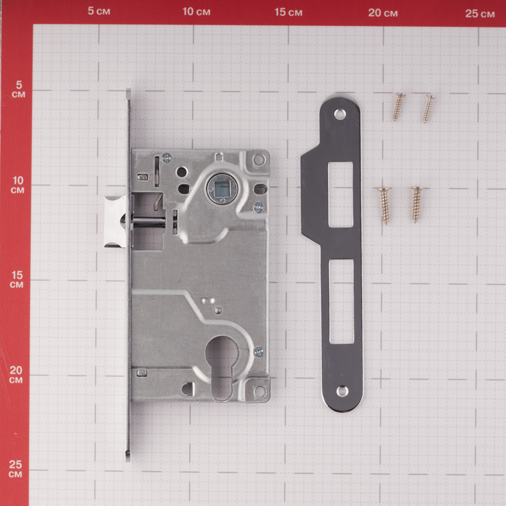 фото Замок врезной palladium 285 cp универсальный под цилиндр (хром)
