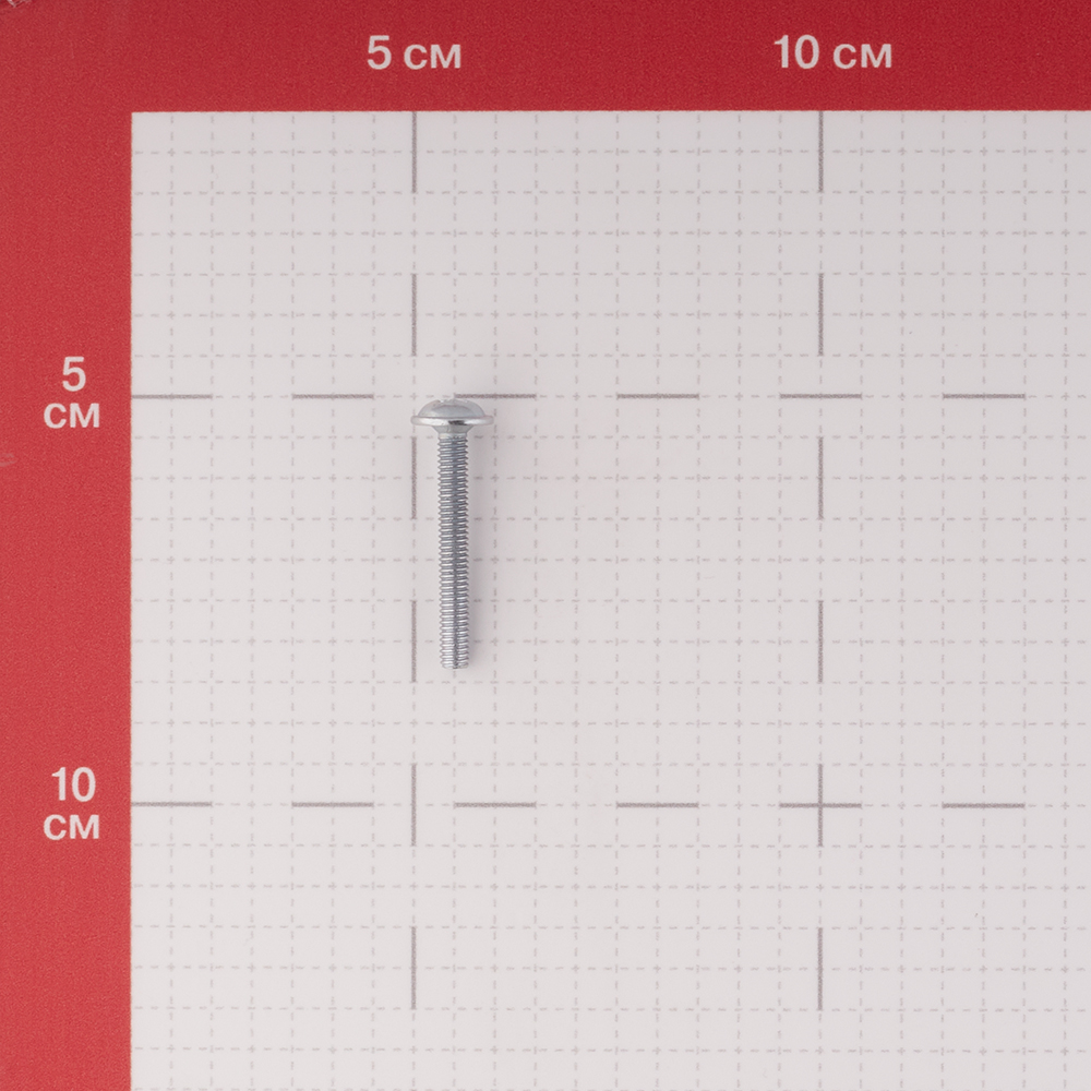 Винт для крепления ручки оцинкованный M4х30 мм полусферическая головка (8 шт.) Вид№3