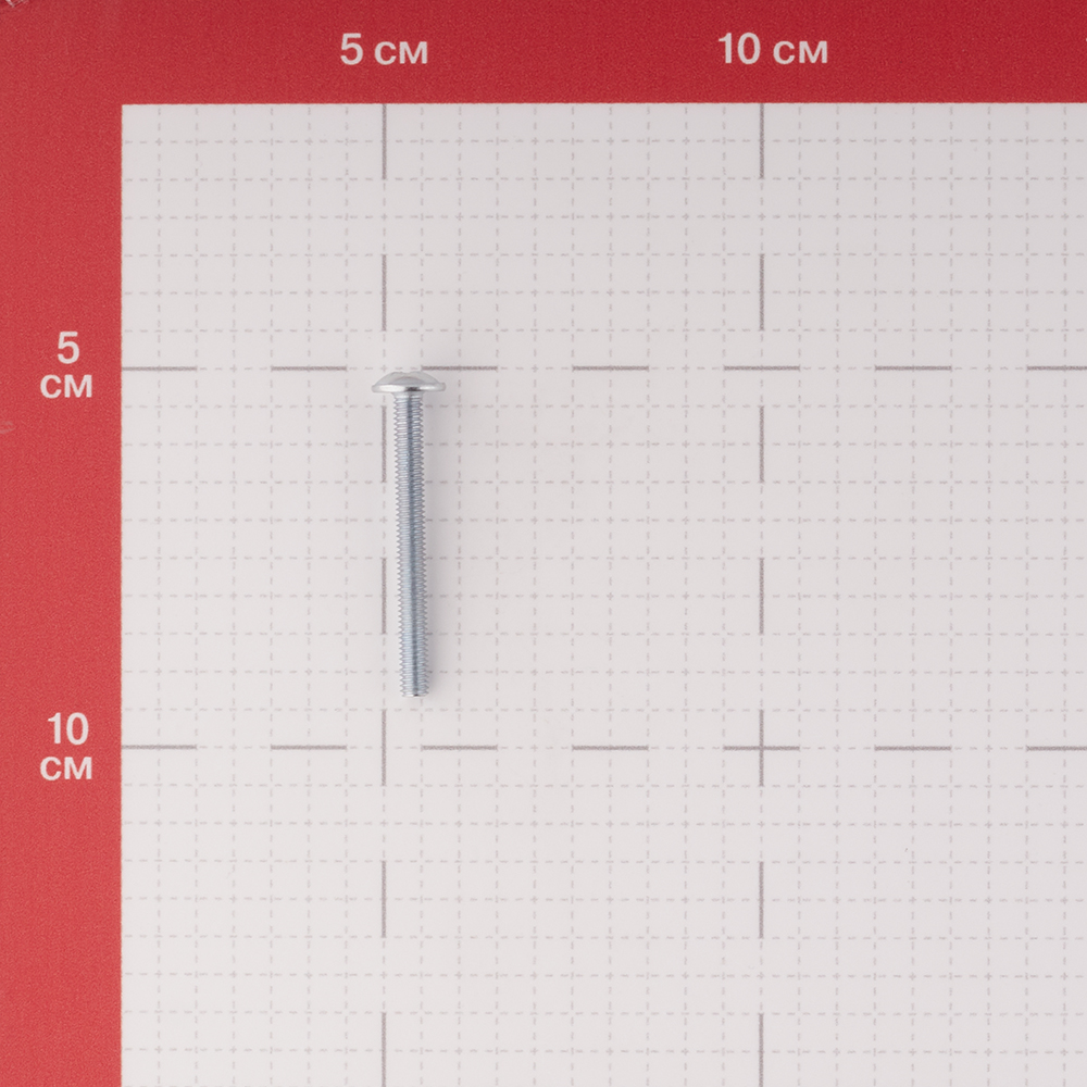 Винт для крепления ручки оцинкованный M4х40 мм полусферическая головка (8 шт.) Вид№3