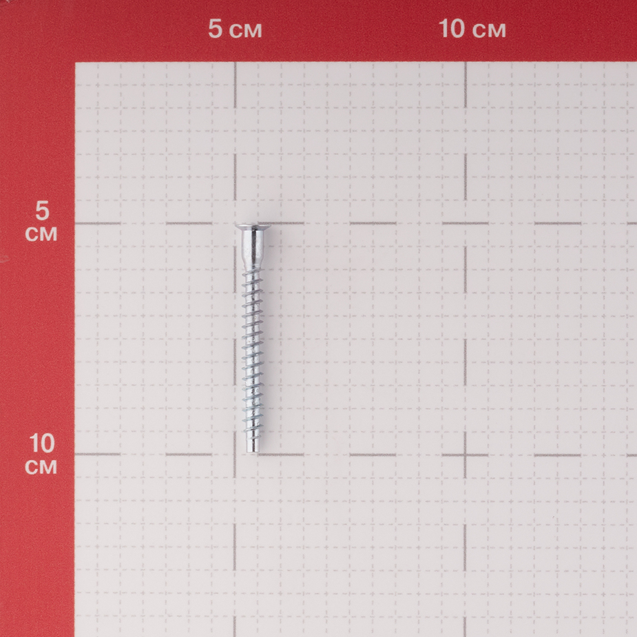 Стяжка мебельная шурупная pz 5х50 мм