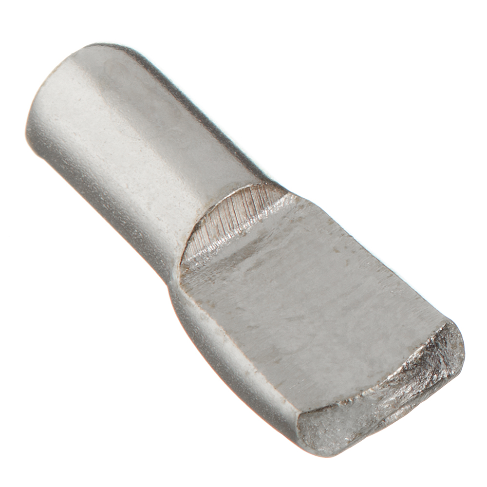 Полкодержатель лопаточка d5 мм никель (12 шт.) полкодержатель лопаточка d 7 мм пластмассовый с втулкой белый 16 шт 2 шт