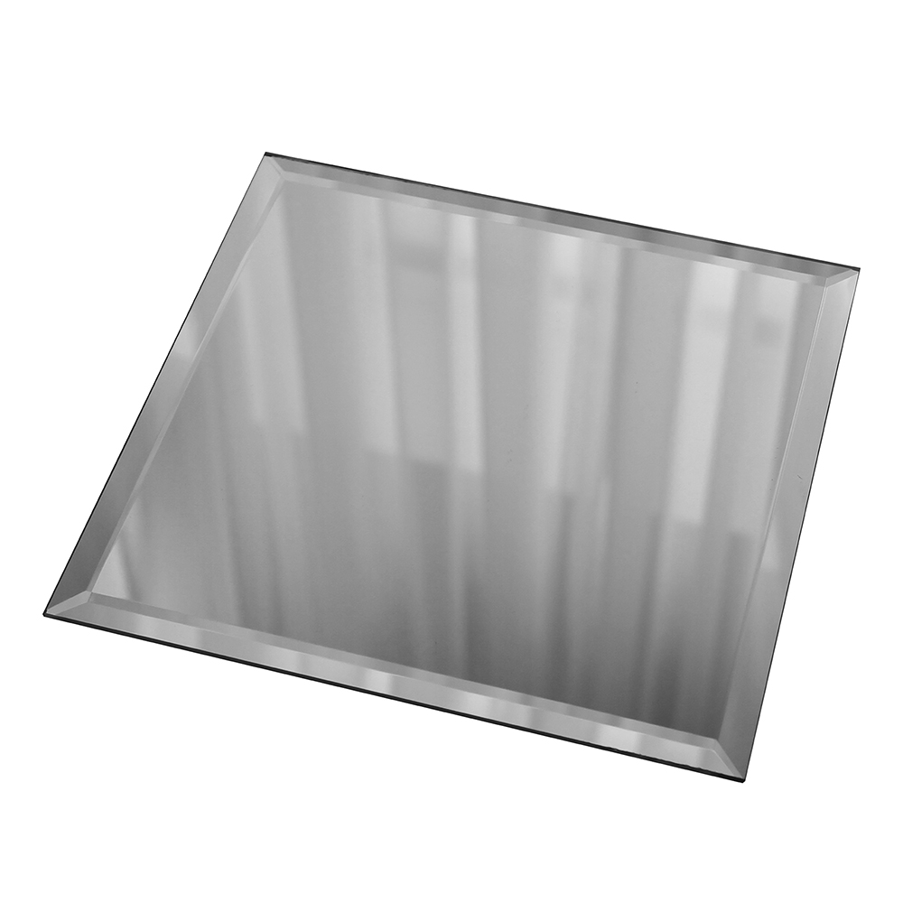 фото Плитка зеркальная квадратная 100х100х4 мм дом стекольных технологий серебряная с фацетом