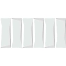Плитка облицовочная Cersanit Evolution рельеф кирпичи белая 440x200x8,5 мм (12 шт.=1,056 кв.м)
