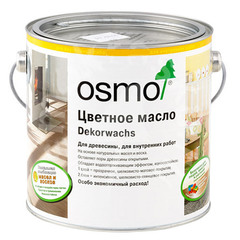 Масло Osmo Dekorwachs Transparente Tone для дерева береза матовое 2,5 л