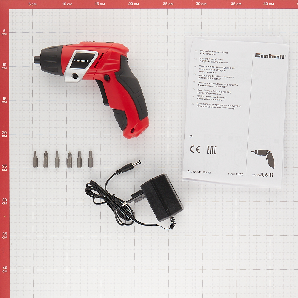 фото Отвертка аккумуляторная einhell tc-sd (4513442) 3,6в 1,3ач li-ion