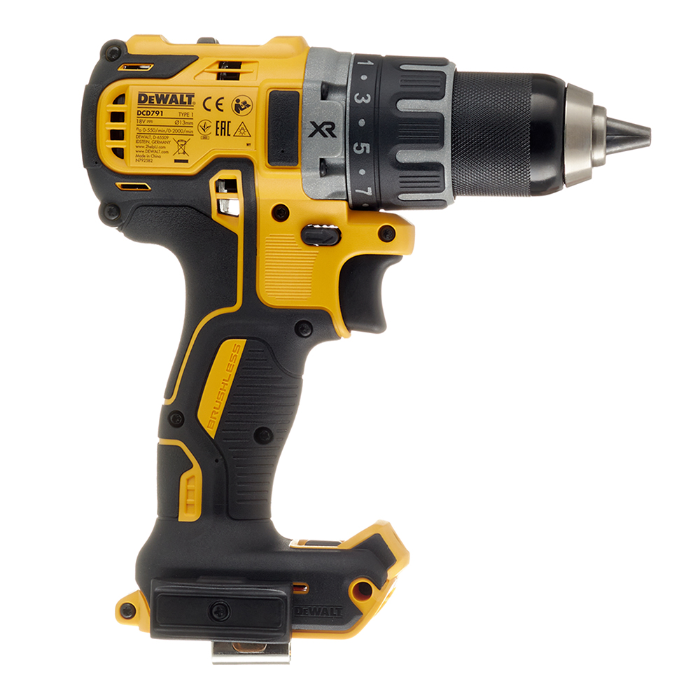 Дрель-шуруповерт аккумуляторная DeWalt DCD791NT-XJ 18В Li-Ion без АКБ и ЗУ