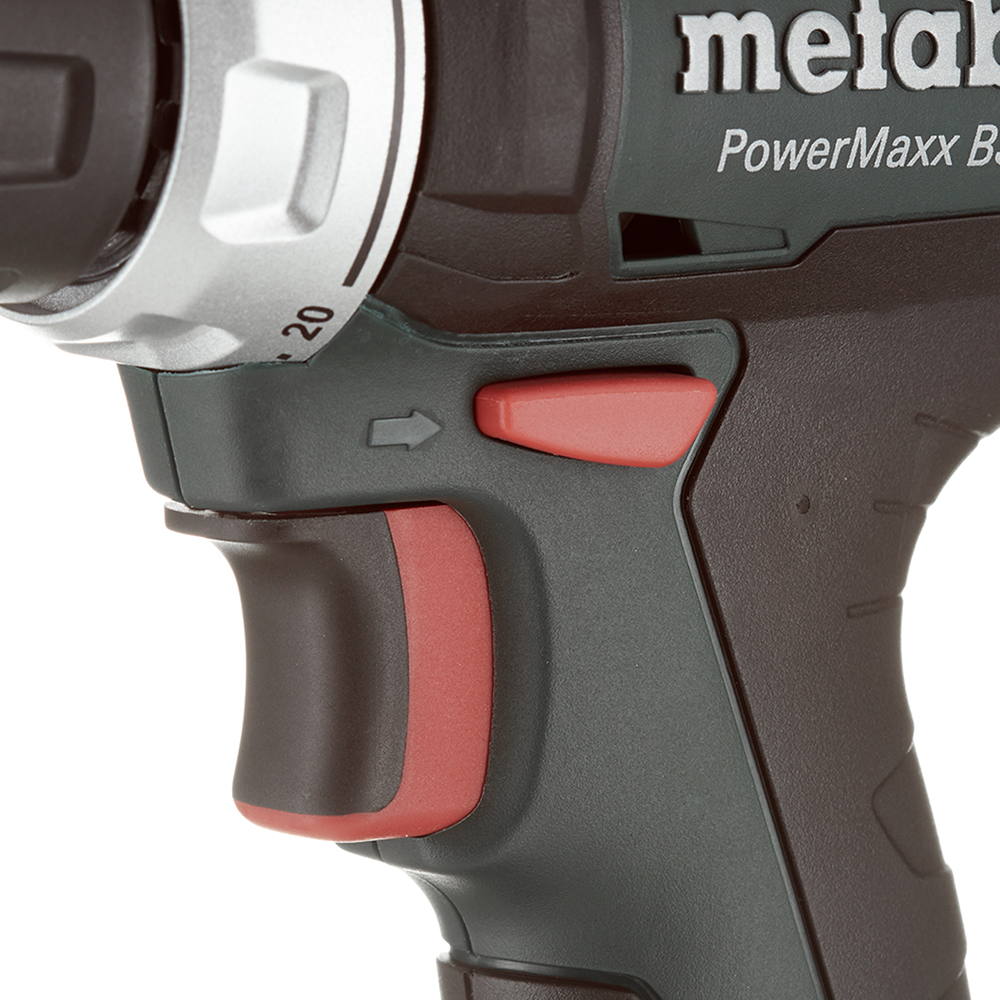 Дрель-шуруповерт аккумуляторная Metabo PowerMaxx BS 12 (601036500) 12В 2х2Ач Li-Ion