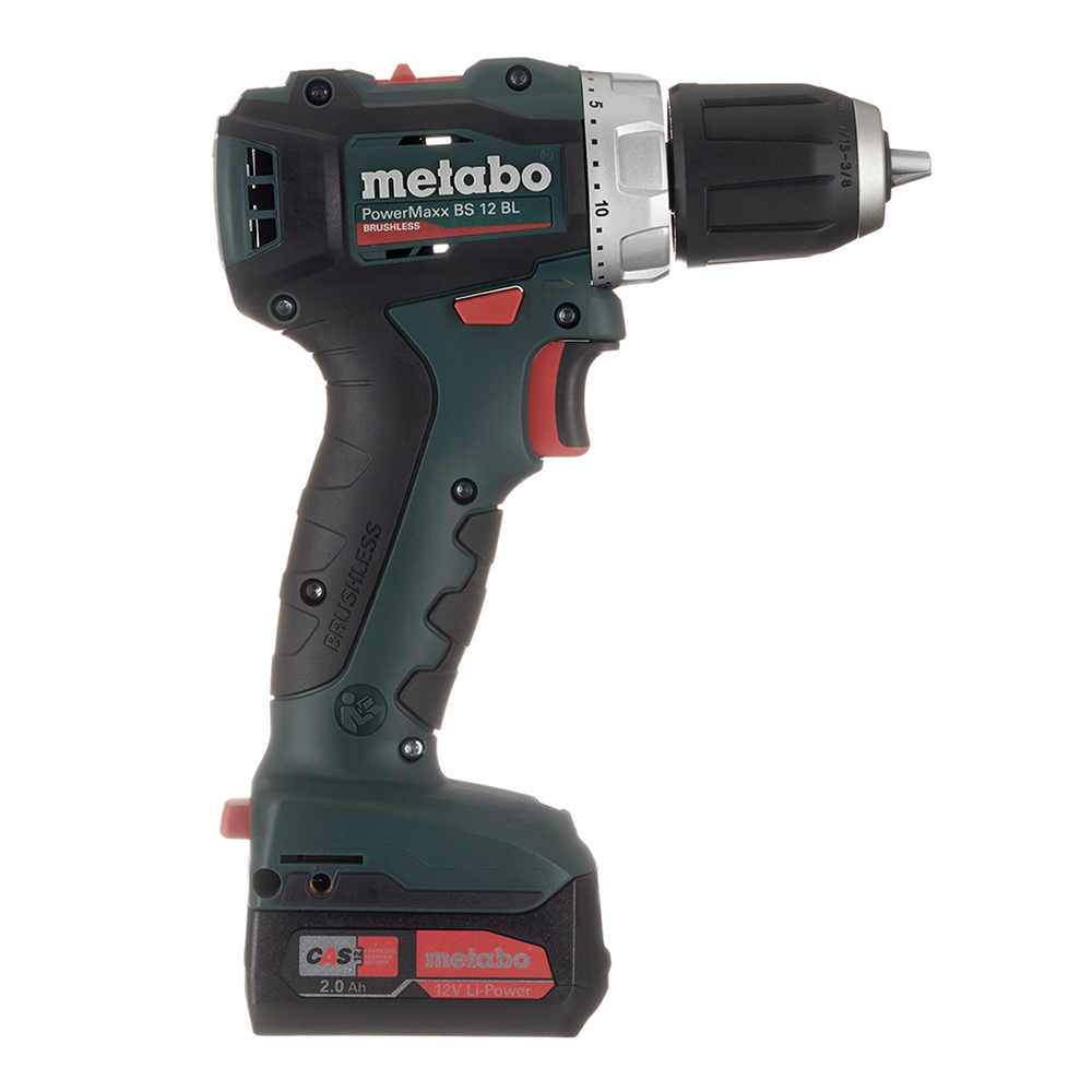 Дрель-шуруповерт аккумуляторная Metabo PowerMaxx BS 12 BL (601038500) 12В 2х2Ач Li-Ion