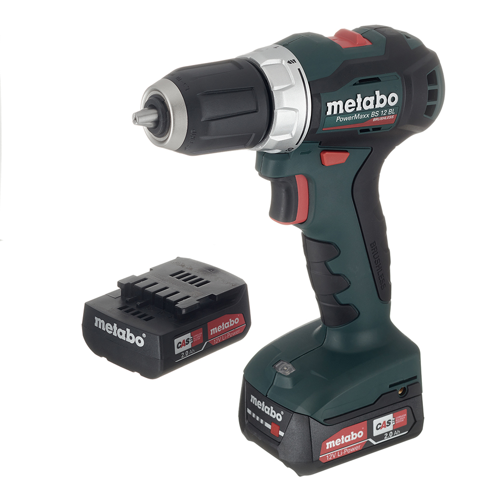 Дрель-шуруповерт аккумуляторная Metabo PowerMaxx BS 12 BL (601038500) 12В 2х2Ач Li-Ion