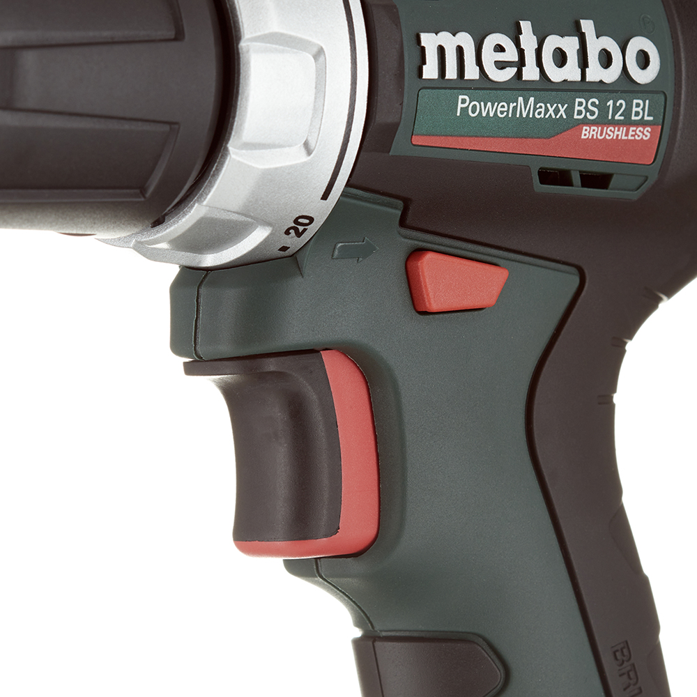 Дрель-шуруповерт аккумуляторная Metabo PowerMaxx BS 12 BL (601038500) 12В 2х2Ач Li-Ion