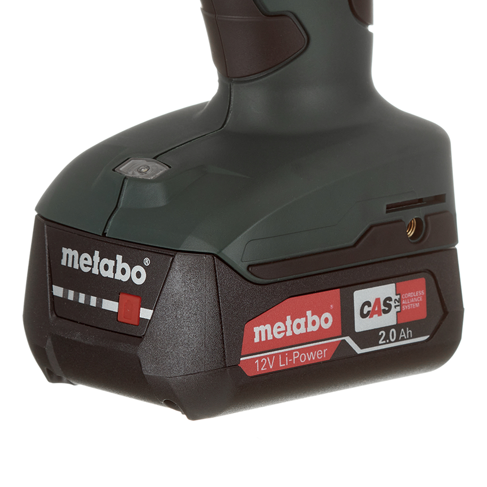 Дрель-шуруповерт аккумуляторная Metabo PowerMaxx BS 12 BL (601038500) 12В 2х2Ач Li-Ion