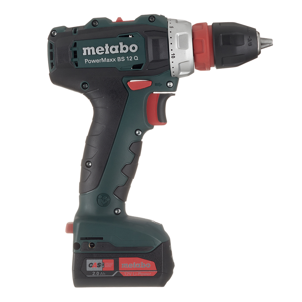 фото Дрель-шуруповерт аккумуляторная metabo powermaxx bs 12 q (601037500) 12в 2х2ач li-ion