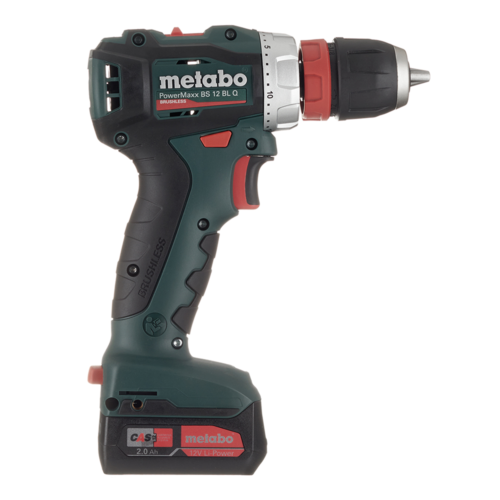 Дрель-шуруповерт аккумуляторная Metabo PowerMaxx BS 12 BL Q (601039500) 12В 2х2Ач Li-Ion