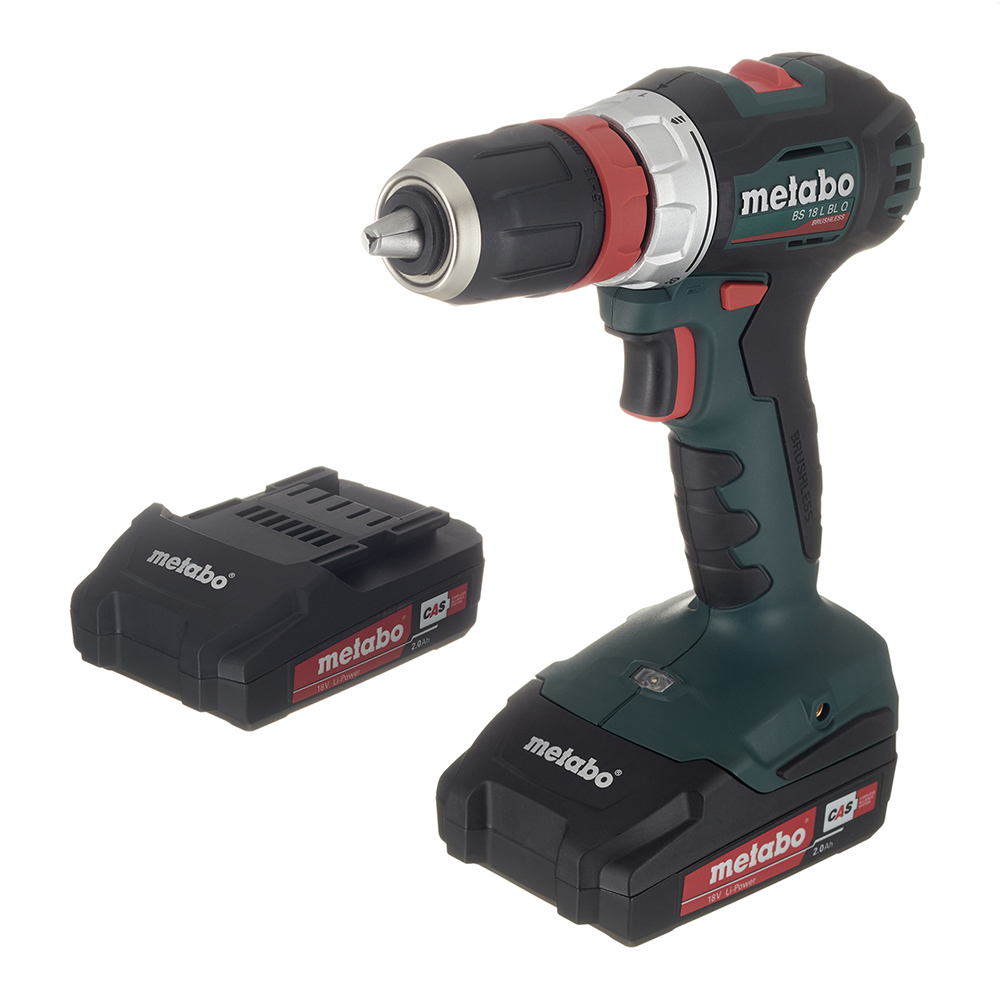 фото Дрель-шуруповерт аккумуляторная metabo bs 18 l bl q (602327500) 18в 2х2ач li-ion