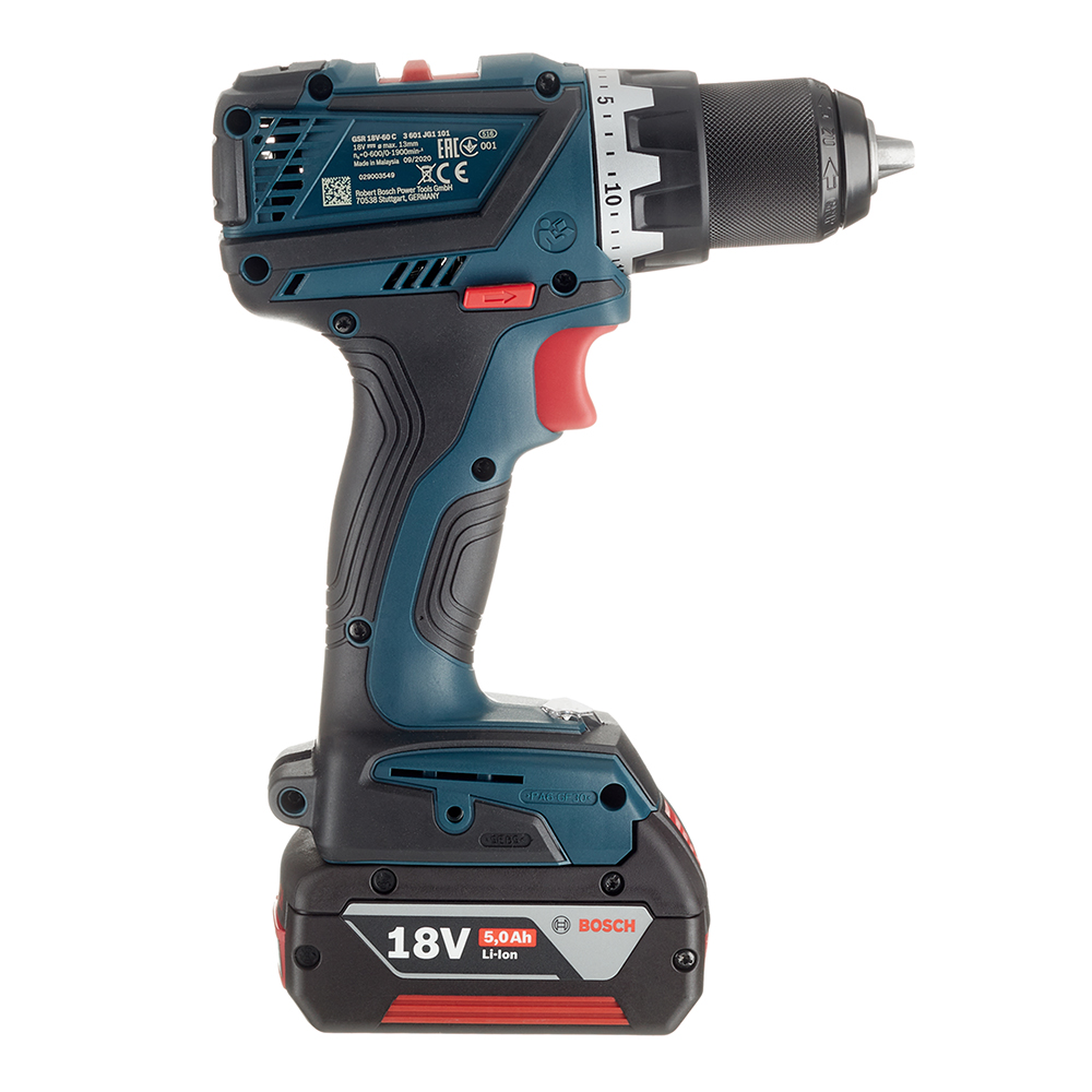 Дрель-шуруповерт аккумуляторная Bosch GSR 18V-60 C (06019G1100) 18В 2х5Ач Li-Ion