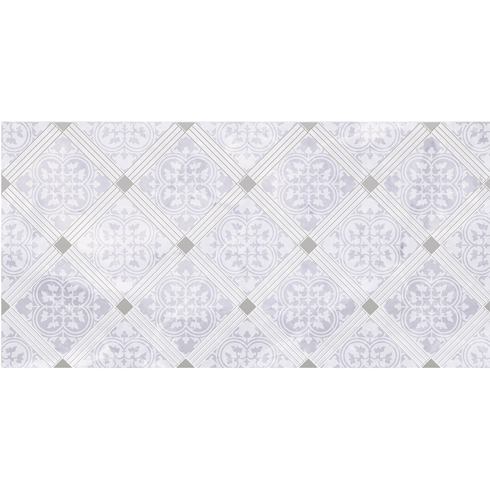 фото Плитка декор нефрит тендре серый геометрия 500х250х9 мм