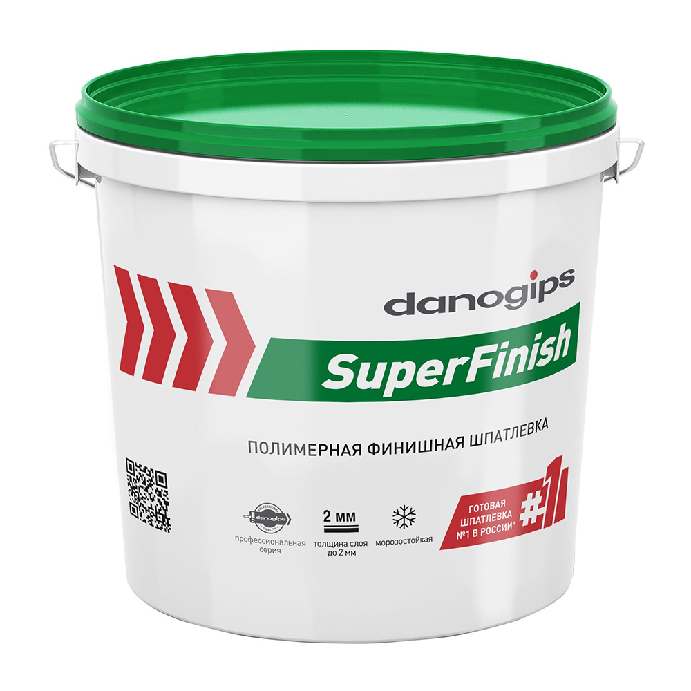 шпатлевка danogips superfinish белый 18 1 кг Шпатлевка Danogips SuperFinish универсальная 3 л/5 кг