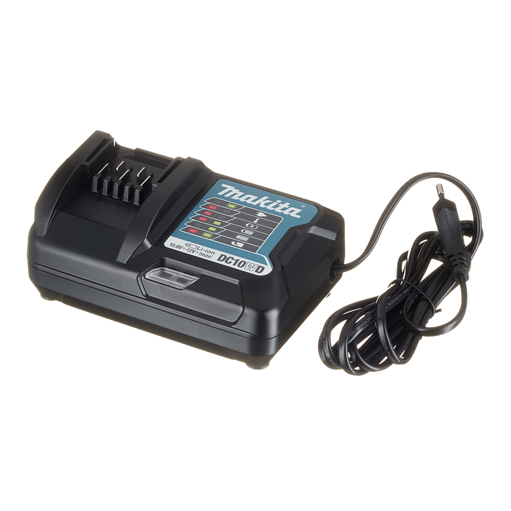 Зарядное устройство Makita DC10WD Li-Ion 10,8/12В (199398-1) зарядное устройство dc18rc 18 в для литиевых аккумуляторов makita 14 4 18 в зарядное устройство bl1830 bl1840 bl1850 bl1860 bl1815 bl1430 bl1450 bl1440