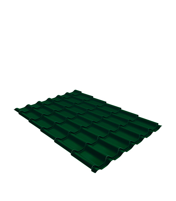 фото Металлочерепица 1,18х1,15 м 0,5 мм grand line классик зеленая ral 6005 satin