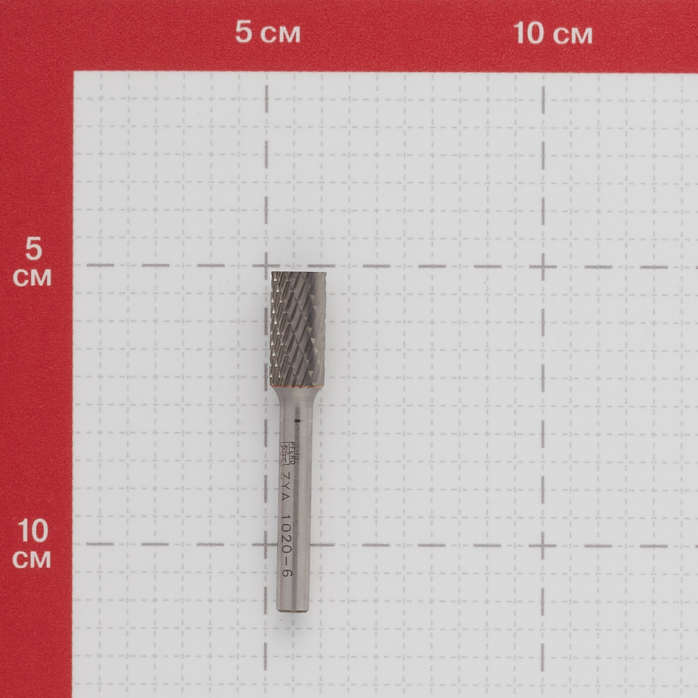 фото Борфреза цилиндрическая pferd zya 1020/6 dc d10 мм твердосплавная