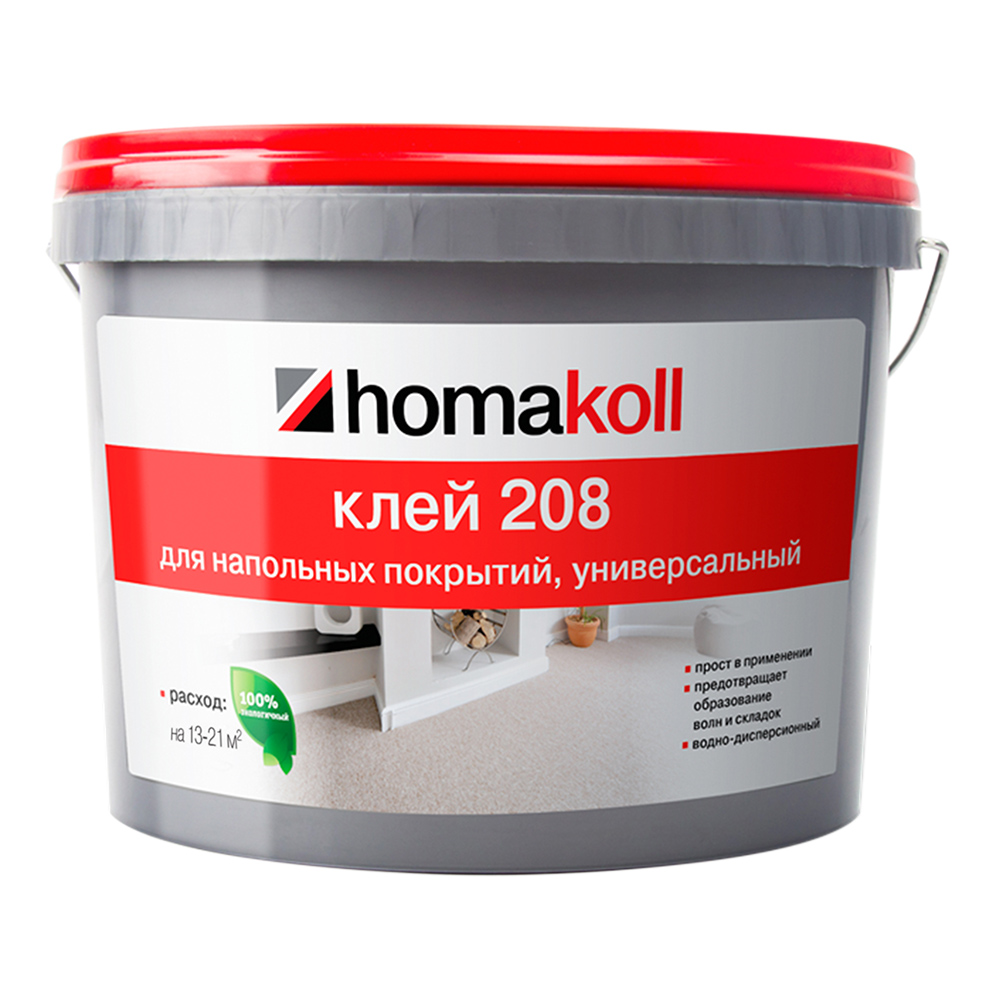 фото Клей для гибких напольных покрытий универсальный homa homakoll 208 7 кг